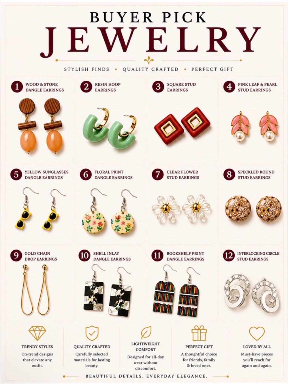 BUY NOW: Pick your Earrings 💋💄- Women Jewelry